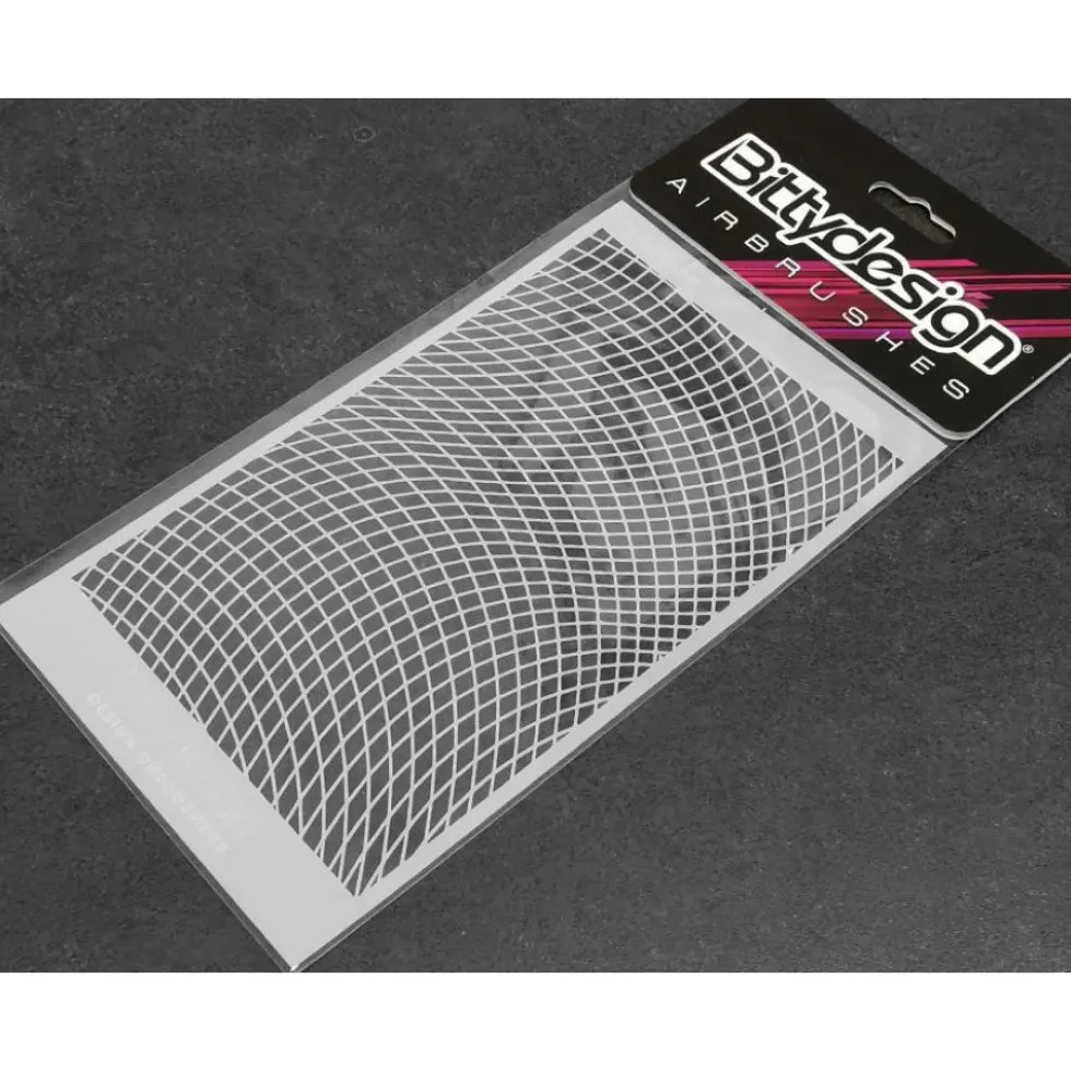 Bittydesign Vinyl Stencil / Schablone - Wave Mesh