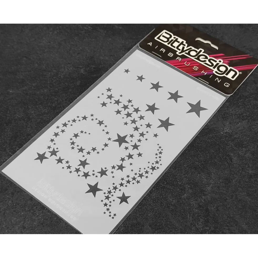 Bittydesign Vinyl Stencil / Schablone Stars V2