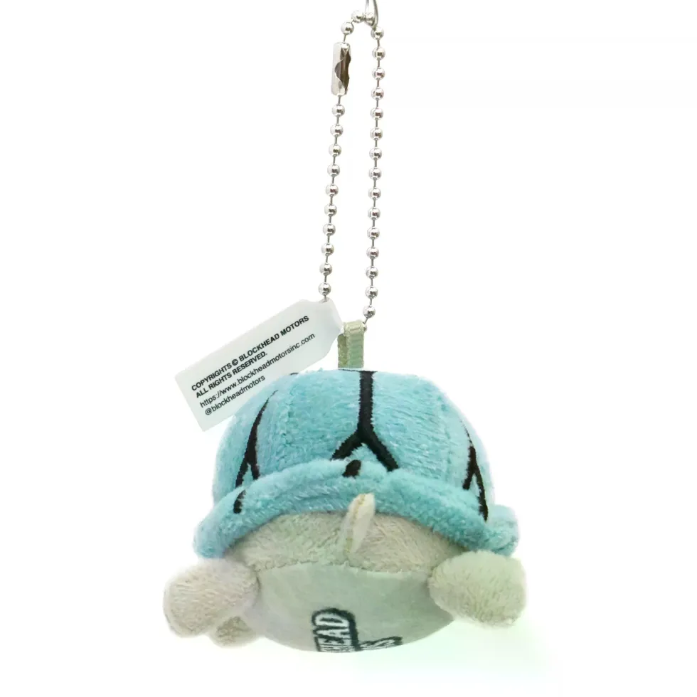 Blockhead Motors Turtle stuffed Keychain