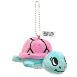 Blockhead Motors Turtle stuffed Keychain (pink)
