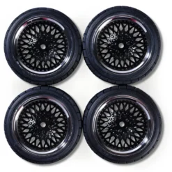 Carson 500900199 Komplettrad Rally Design 3 chrom/schwarz (4)