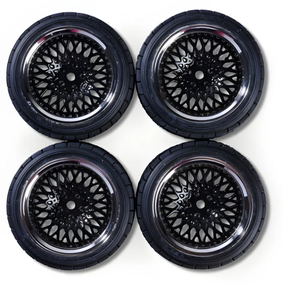 Carson 500900199 Komplettrad Rally Design 3 chrom/schwarz (4)