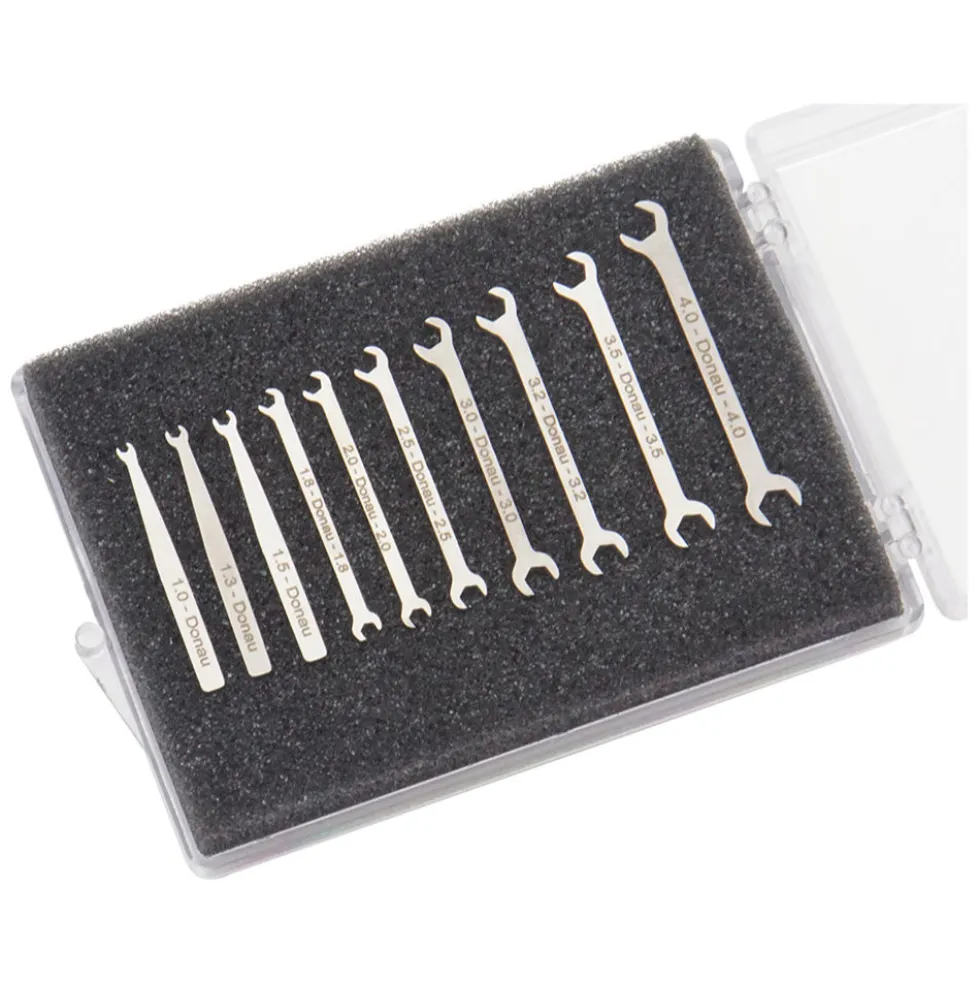 Donau Elektronik 980-SET Micro Maulschlüssel-Set 10-tlg. 1-4 mm