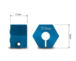 Gmade Alu 12mm Radmitnehmer (10mm dick) blau (4 Stk.)