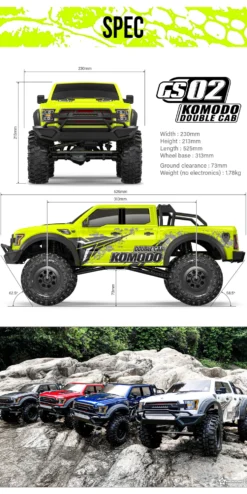 Gmade GM57004 Komodo Double Cab TS 1:10 GS02 Bausatz