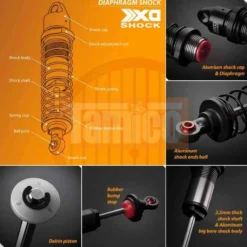 Gmade XD Diaphragm Dämpfer-Satz (2 Stk.) 85mm High-Lift