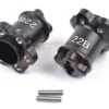 GPM Alu Radmitnehmer 22mm (1 Paar) für Axial Yeti Schwarz