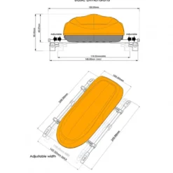 GRC Dachbox gelb 1:10