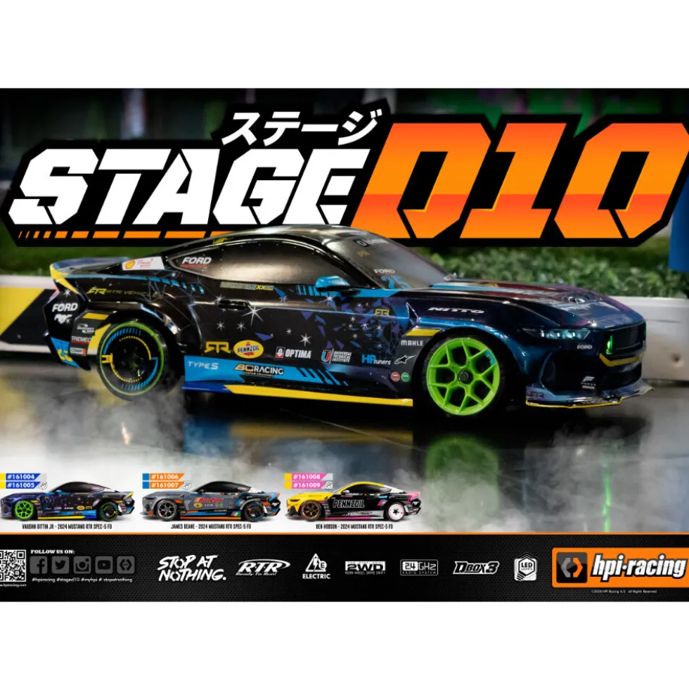 HPI 161005 Ford Mustang GT RTR S650 VGJR - Stage-D10 - Flux