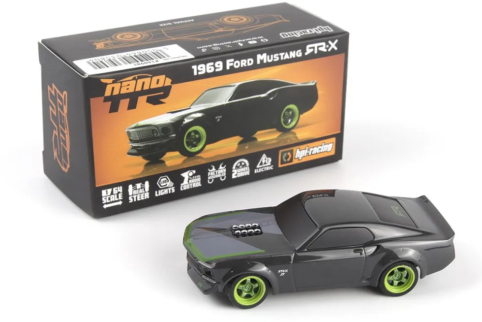 HPI Racing 160981 Ford Mustang 1969 RTR-X nano-TTR 1:64 (Car Only)