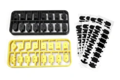 HPI Racing nano-TTR Curb Set - Schwarz/Gelb