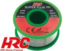 HRC Lötzinn ohne Blei - Super Flux Pro 4% Silver 10.5m (G.W. 100g)