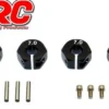 HRC Racing Alu 12mm Radmitnehmer (7mm breit) Schwarz (4)