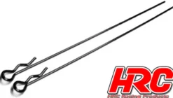 HRC Racing Karosserieklammern - 1/10 - Lang - Klein Kopf - Schwarz (10 Stk.)