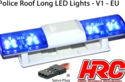 HRC Racing LED Dachlampen-Balken Blau 1/10 JR Stecker