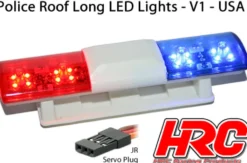 HRC Racing LED Dachlampen-Balken / Polizei Dachleuchten V1 6 Blinkenmodi (Blau / Rot) 1/10