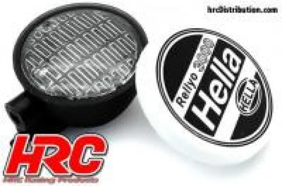 HRC Racing LED Lichtset Hella Cover 2x Weiss 1:10