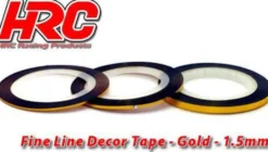 HRC Racing Zierband / Zierstreifen / Bodylines 1.5mm goldfarbend (15m)