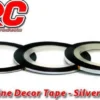 HRC Racing Zierband / Zierstreifen / Bodylines 1.5mm silberfarbend (15m)
