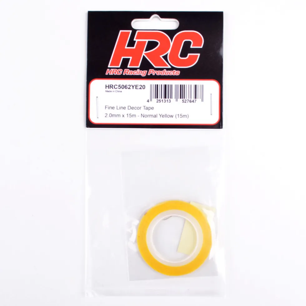 HRC Racing Zierband / Zierstreifen / Bodyline 2.0mm x 15m gelb
