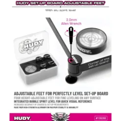 Hudy Einstellfüße 10 mm zur Nivellierung des Set-Up-Boards (4)