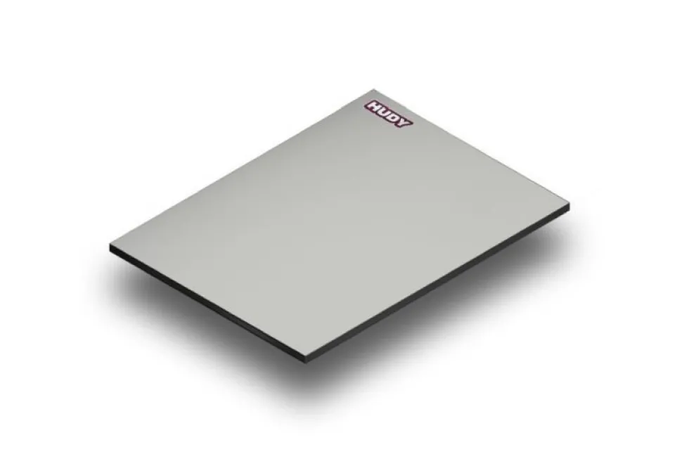 HUDY Flat Setup-Board für 1:10 & 1:12 Onroad Lightweight Grau