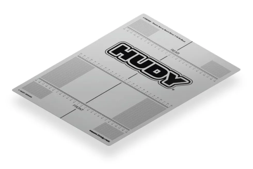 Hudy Kunststoff-Aufkleber für Setup-Board 282x386 mm - 1:10 Tourenwagen