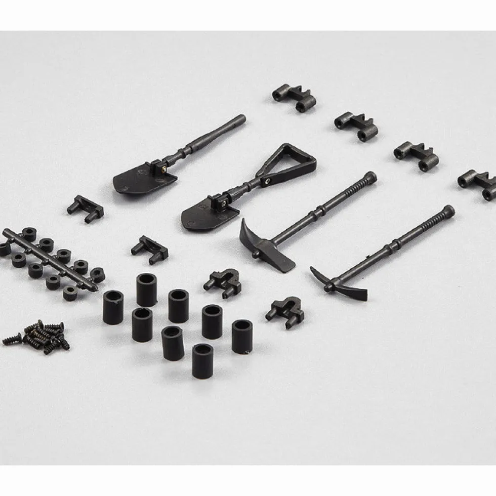 killerbody KB48256 Deko Werkzeug-Set (Kunststoff schwarz) mit Halterungen
