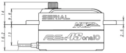 KO Propo Servo RSx4S-one10X-TAM Low-Profile | Metall-Getriebe | 12kg | 0s10s