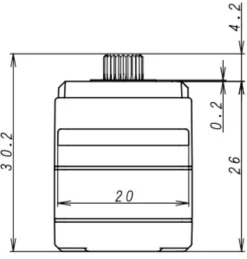 KO Propo Servo RSx4S-one10X-TAM Low-Profile | Metall-Getriebe | 12kg | 0s10s