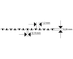 Krick Kunststoffgitter PVC Quadrat Struktur 0,32x185x290 mm (2)