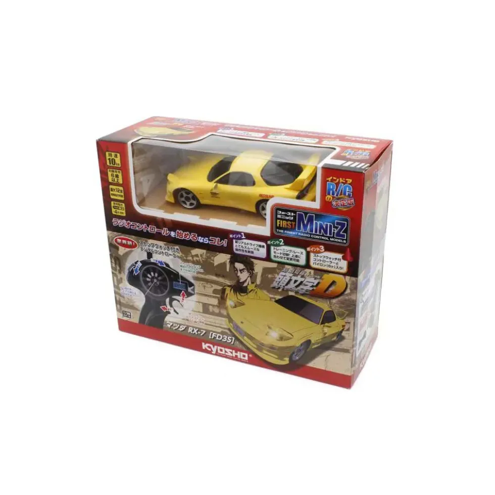 Kyosho First Mini-Z 1:28 Initial-D Mazda RX-7 FD3S (gelb)