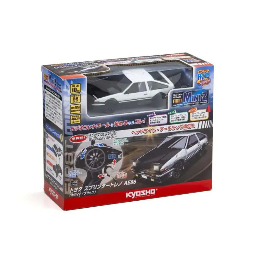Kyosho First Mini-Z 1:28 Toyota Sprinter Trueno AE86 weiß/schwarz