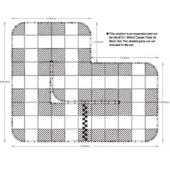 Kyosho Mini-Z Carpet Track 50 Expansion Set 50x50 (44)