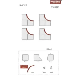 Kyosho Mini-Z Carpet Track 50 Large Corner (12)