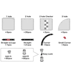 Kyosho Mini-Z Teppichbahn 50 Basis-Set 50x50 (40)