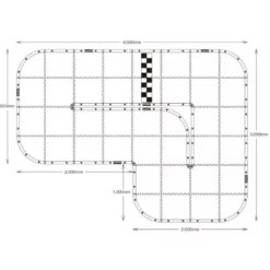 Kyosho Mini-Z Teppichbahn 50 Basis-Set 50x50 (40)