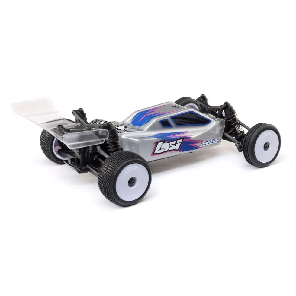 Losi Micro-B 2S 2WD RTR Race Buggy (mit Akku + Lader) 1:24 Silver