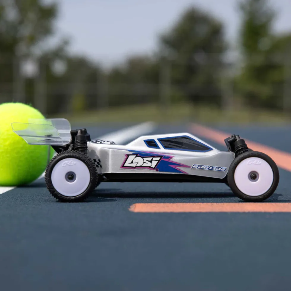 Losi Micro-B 2S 2WD RTR Race Buggy (mit Akku + Lader) 1:24 Silver