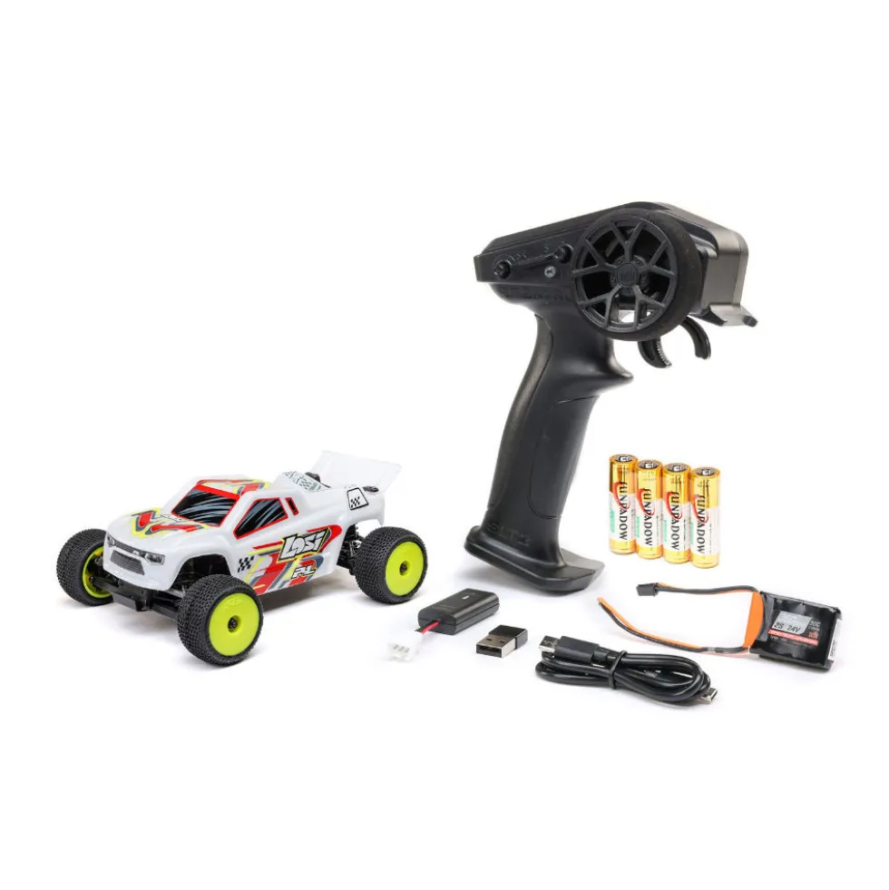 Losi Micro-T 2S 2WD RTR Stadium Truck weiß 1:28