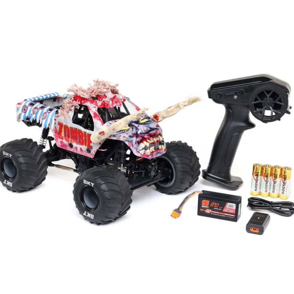 Losi Mini LMT Zombie 2S 4X4 1:18 RTR Brushed Monster-Truck Red