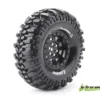 Louise Komplettrad CR-CHAMP 1/10 Crawler Super Soft 1.9 Felgen Schwarz Hex 12mm (2)
