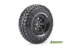 Louise Komplettrad CR-GRIFFIN 1/10 Crawler Super Soft 1.9 Felgen Schwarz Hex 12mm (2)