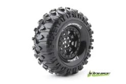 Louise Komplettrad CR-ROWDY 1/10 Crawler Super Soft 1.9 Felgen Schwarz Hex 12mm (2)