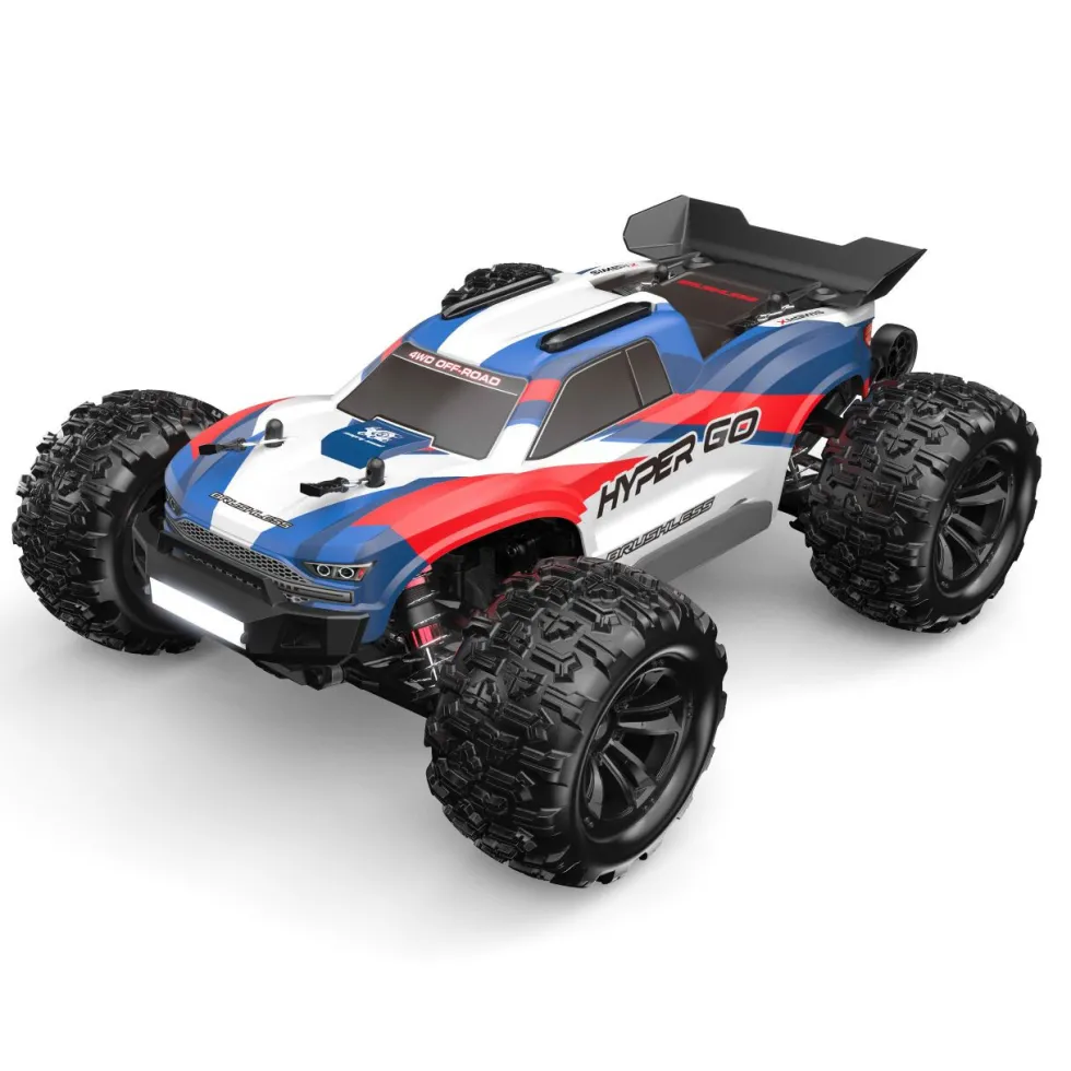 MJX Hyper GO Brushless Truggy 4WD 1:16 RTR blau/rot