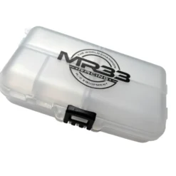 MR33 Kleinteilebox doppelseitig klappbar 11,4 x 6,2 x 3,4cm mit 9 Fächern - Transparent