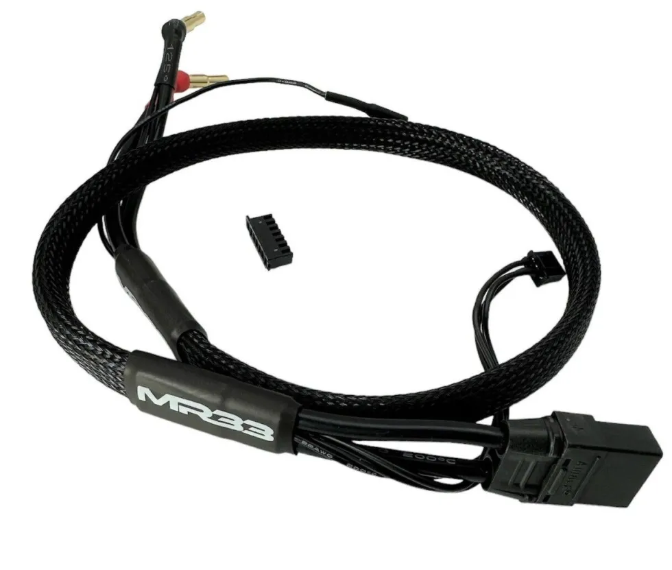MR33 Ladekabel 2S XT90 All-Black 600mm (4/5mm Dual Plug - XH)