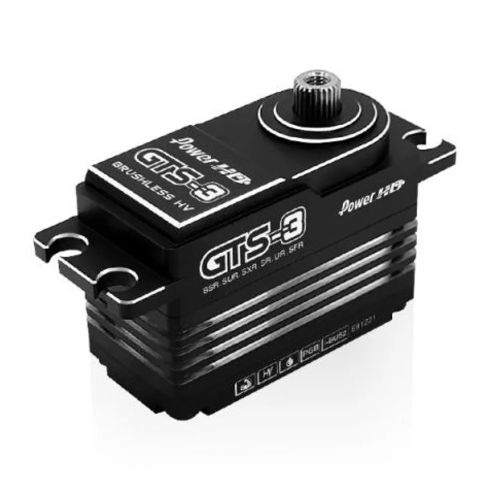 Power HD Servo GTS 3 Low Profile HV MG Brushless Alum Case 30kg/0.055s