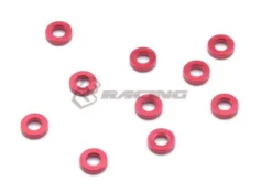 3Racing Alu M3 Flat Unterlegscheibe 1,5mm (10 Stk.) - Red