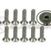 3Racing M3 x 12 Titan Flat Head Hex Socket - Machine (10 Stk.)